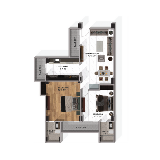 2BHK -Type B
